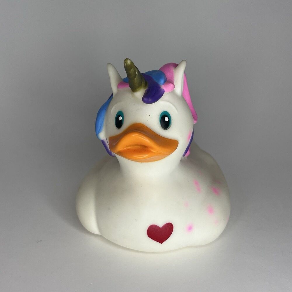 Unicorn Rubber Duck Fantasy White Pink Blue Purple Details